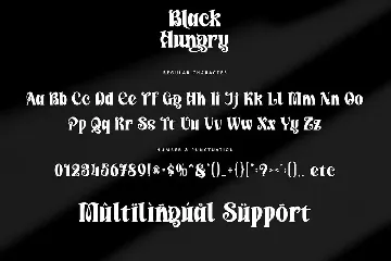 Black Hungry font