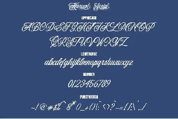 Harvest Script |Calligraphy Typeface font