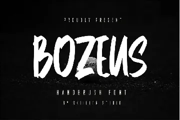 Bozeus - Handbrush Font