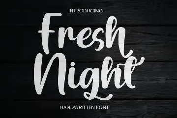 Fresh Night font