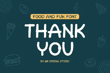 Foods Creamy - Food Font