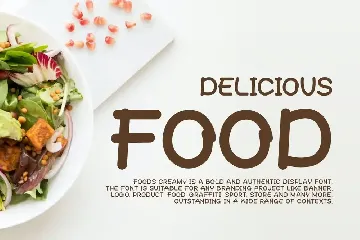 Foods Creamy - Food Font