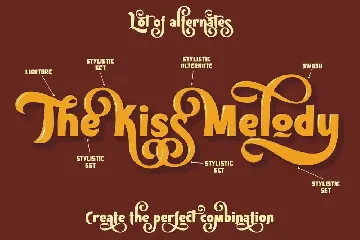 Kiss Melody font