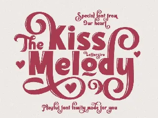 Kiss Melody font