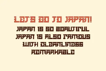 Japane Monay - A Japanese Style Font