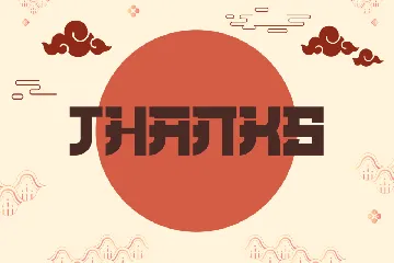 Japane Monay - A Japanese Style Font