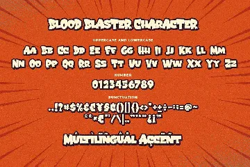 Blood Blaster a Bouncy Cartoon Font