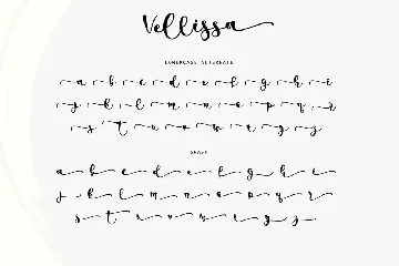 Vellissa font