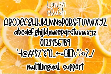 Lemon Crush - Handwritten Font