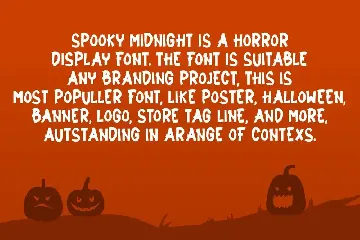 Spooky Midnight - Halloween Font