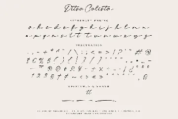 Ditsa Calista font