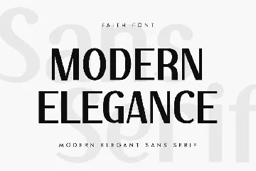 Faith - Modern Elegant Sans Serif font