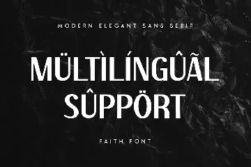 Faith - Modern Elegant Sans Serif font