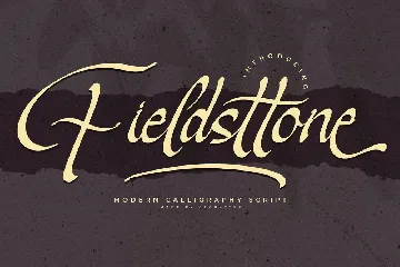 Fieldsttone Modern Calligraphy Script Font