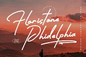 Floristone Phidelphia Modern Handwritten Font