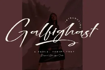 Galfighast A Casual Script Font