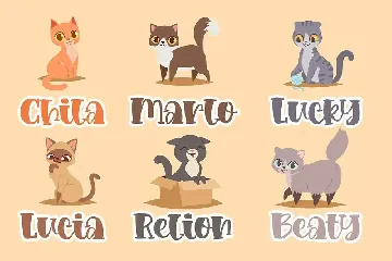 Loving Kitten a Quirky Font