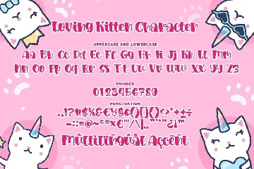 Loving Kitten a Quirky Font