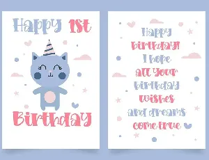 Loving Kitten a Quirky Font