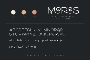 Mores - Minimal Sans font