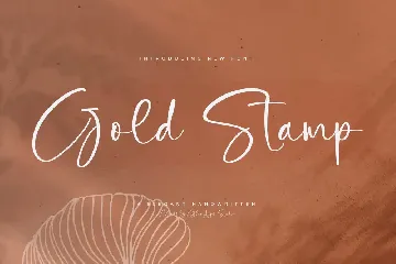 Gold Stamp A Elegant Handwritten Font