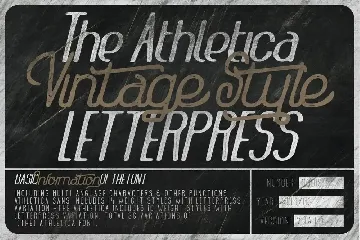 The Athletica Font