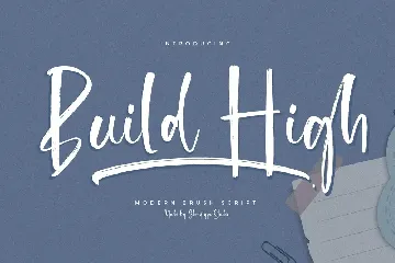 Build High Modern Brush Script Font