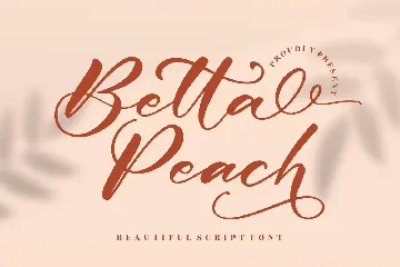 Betta Peach Script Font