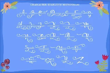 Starlove Monogram Font