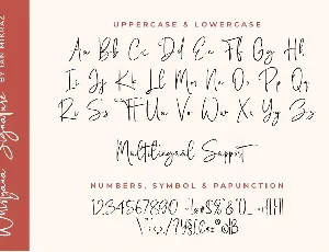Whistyana - A Handmade Signature Font