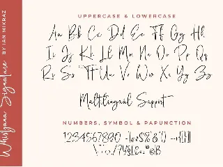 Whistyana - A Handmade Signature Font