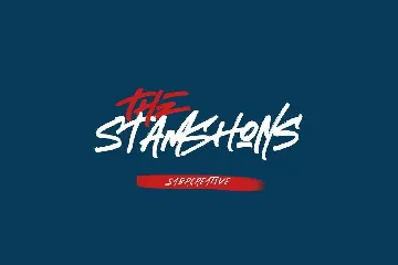 The Stamshons font