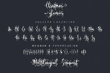 Christmas glamour font