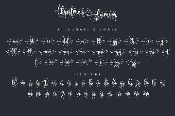 Christmas glamour font