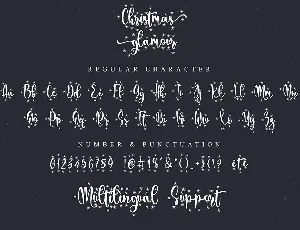 Christmas glamour font