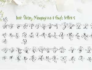 Love Story Monogram Font