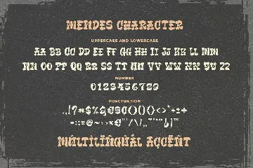 Mendes Old Fashioned Sign Font