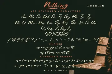 Nothing - Handwritten Font