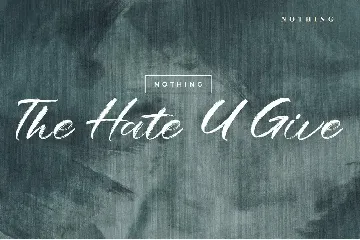 Nothing - Handwritten Font