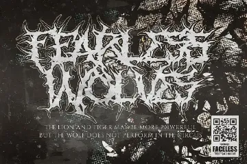 Faceless - Black Metal Typeface font