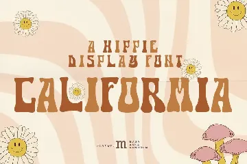 Califormia | A Hippie Display Font