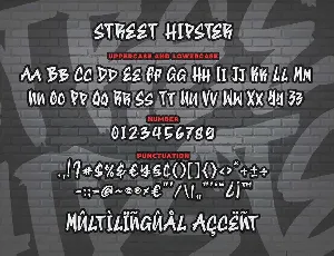 Street Hipster Graffiti Font