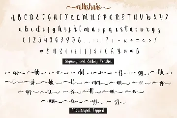 Milkshake - Script Handwritten Font