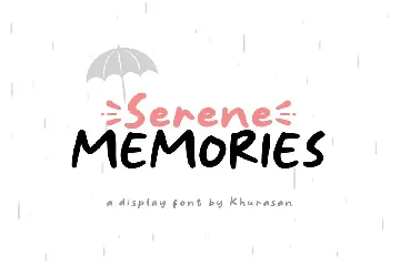 Serene Memories font