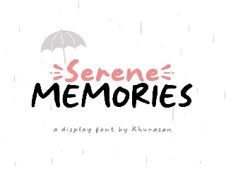 Serene Memories font