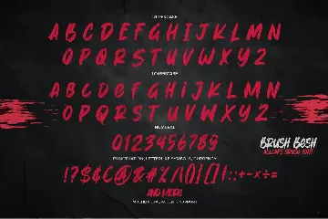 Brush Besh - AllCaps Brush Font