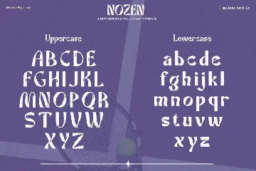 Nozen font