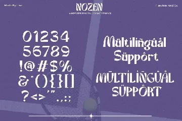 Nozen font
