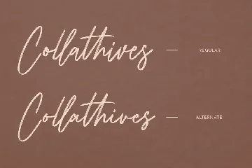 Collathives Signature Brush Font