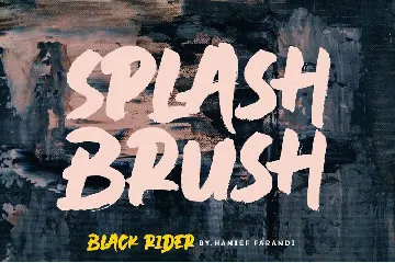 Black Rider Brush Font